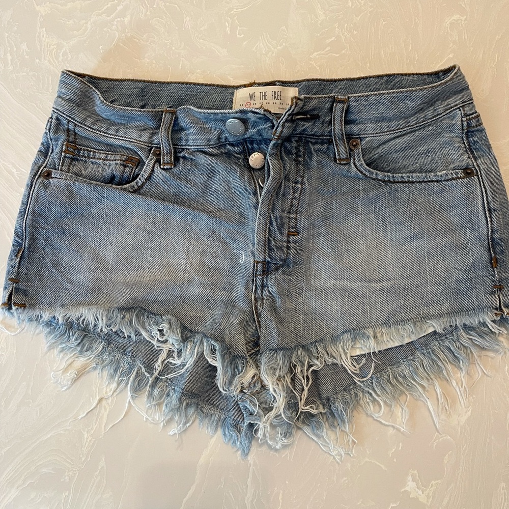 Free People jean shorts